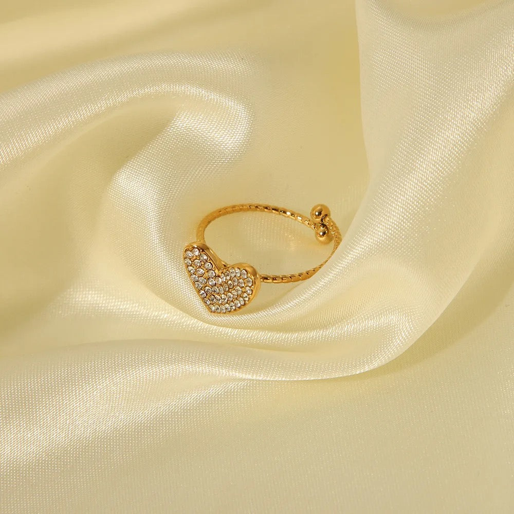 Inel MILENA SPARKLE HEART