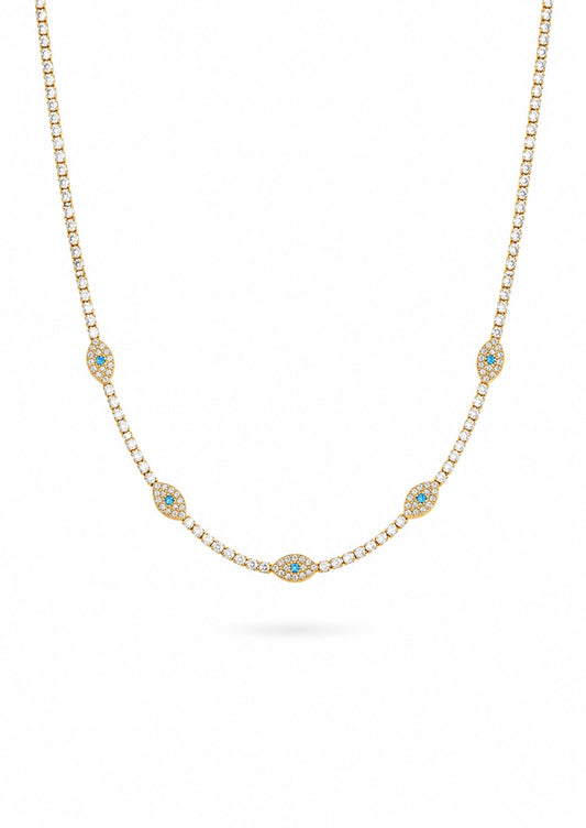 COLIER TENNIS EVIL EYE