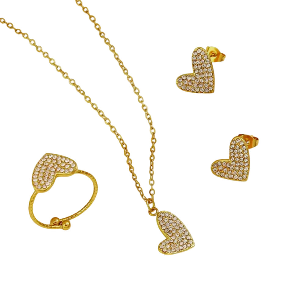 SET MILENA SPARKLE HEART